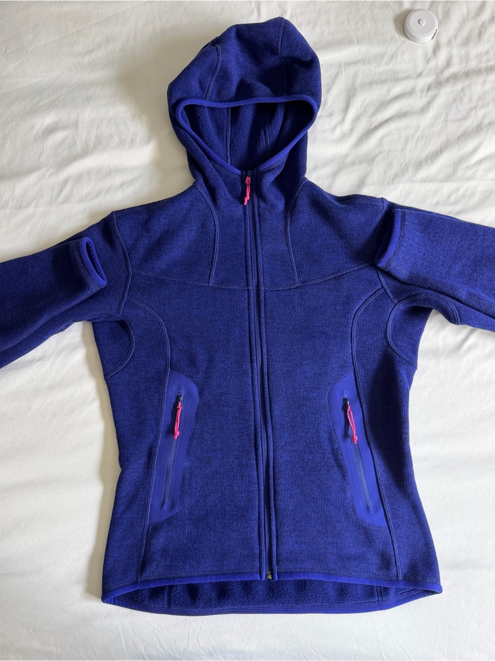 Arc'teryx "Covert" Hoody Purple Pink Details Polartec Full Zip Jacket